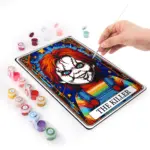 03-7 Scary Doll Halloween DIY Metal Poster