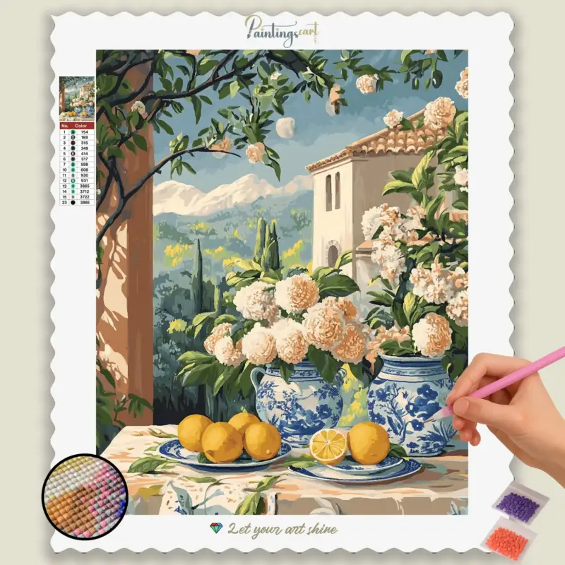 1014202 40x50 base diamond painting paintingscart DIY paintings - Paint by numbers - Diamond Painting