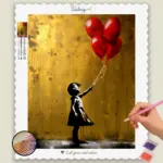 Baby Girl with Balloons