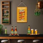 Fresh Beer Served Here - DIY Metal Poster