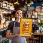 Fresh Beer Served Here - DIY Metal Poster