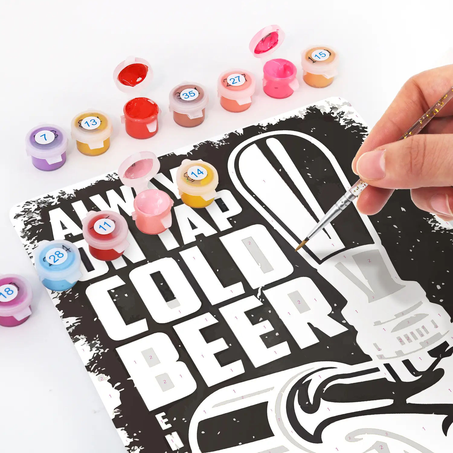 Always On Tap Cold Beer DIY Metal Poster 3 Always On Tap Cold Beer DIY Metal Poster