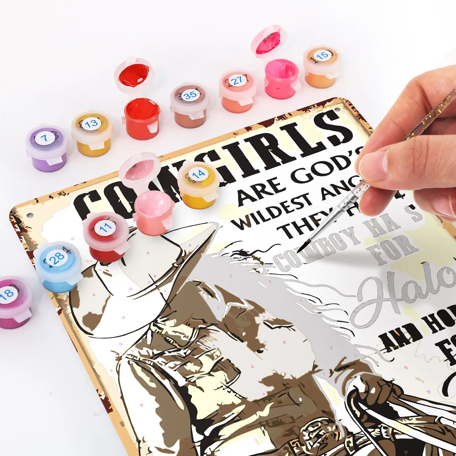 Cowgirls are God's Wildest Angels 3 17 16 1 DIY paintings - Paint by numbers - Diamond Painting