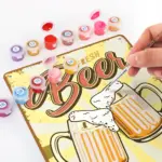 17-4 Fresh Beer Best in Town DIY Paint by Numbers