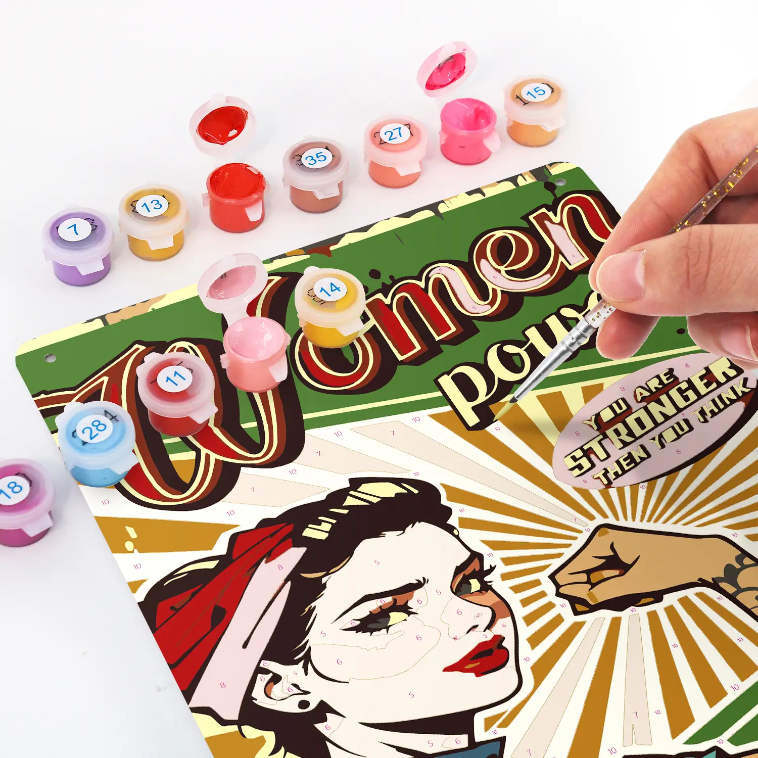 Woman Power DIY Metal Poster 3 Woman Power DIY Metal Poster