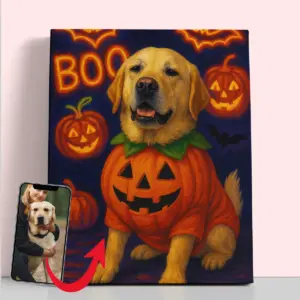 Custom Halloween Pet Portrait