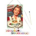 Vintage Woman - DIY Metal Poster