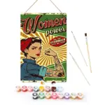 2-14 Woman Power DIY Metal Poster
