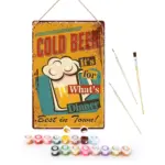 Cold Beer Best in Town DIY Metal Poster