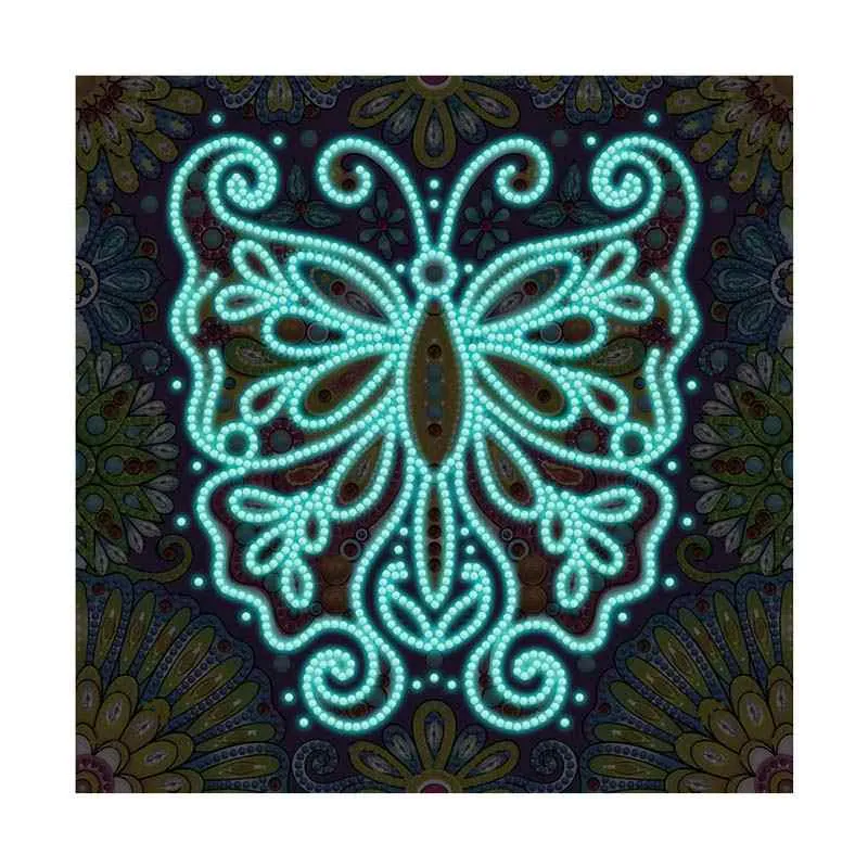 Rainbow Butterfly - Glow-in-the-Dark Diamond Painting 1 26440 Paint by numbers Diamond Painting webp 1 DIY paintings - Paint by numbers - Diamond Painting