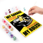3 My Garage My Rules - DIY Metal Poster