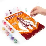 Outer Space Rocket DIY Metal Poster