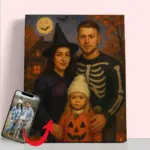 Custom Halloween Portrait Family