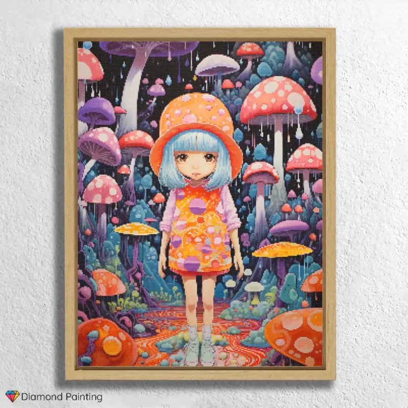 Girl in psychedelic World