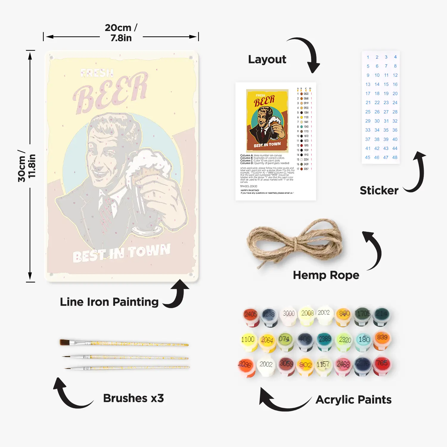 Fresh Beer DIY Metal Poster 1 Fresh Beer DIY Metal Poster