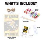 8 My Garage My Rules - DIY Metal Poster