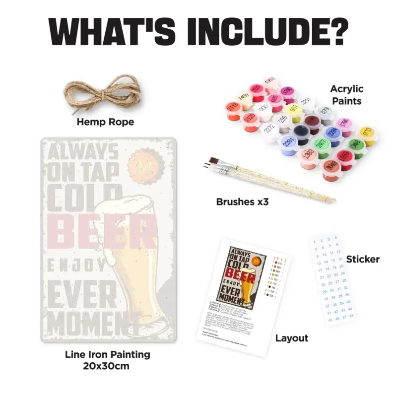 Beer Every Moment DIY Metal Poster