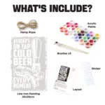 8 Always On Tap Cold Beer DIY Metal Poster