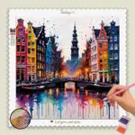 872263_base-diamond-painting-paintingscart Amsterdam in Colors