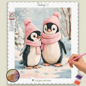 Romantic Penguin Couple