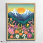 Blumen & Sonnenaufgang Berge