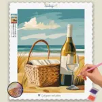 Wine Bottel At beach