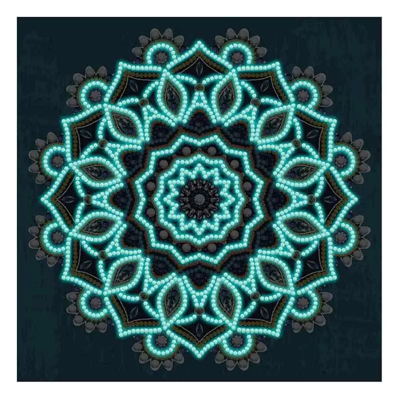 Rainbow Glow Mandala - Diamond Painting 1 88815 Paint by numbers Diamond Painting webp 1 DIY paintings - Paint by numbers - Diamond Painting