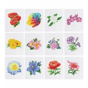 Colorful Flowers - 12pcs