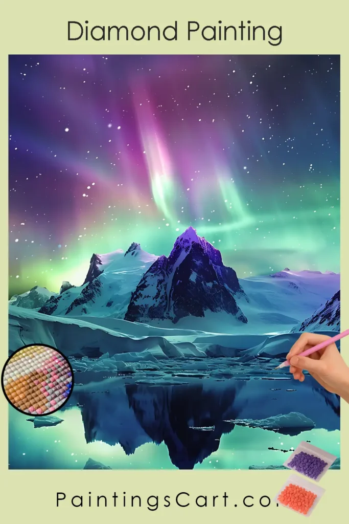 Mountains and Aurora Lights