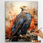 Alaska-1349 Vibrant Eagle in Alaska