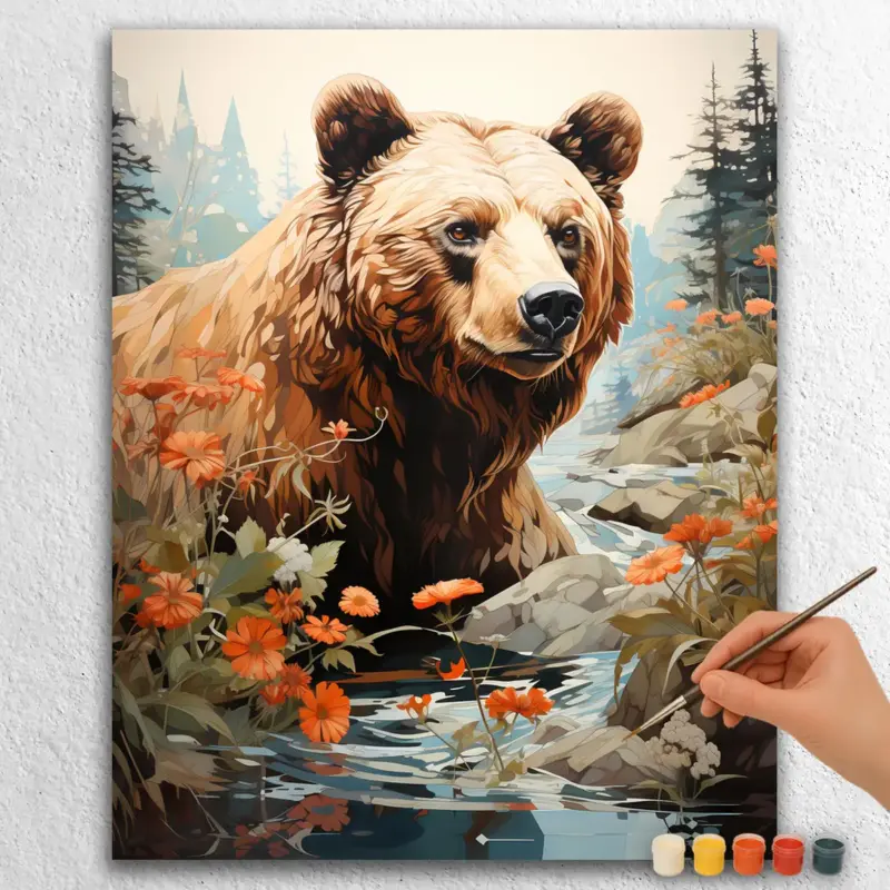 Alaska-6463 Bear in the River