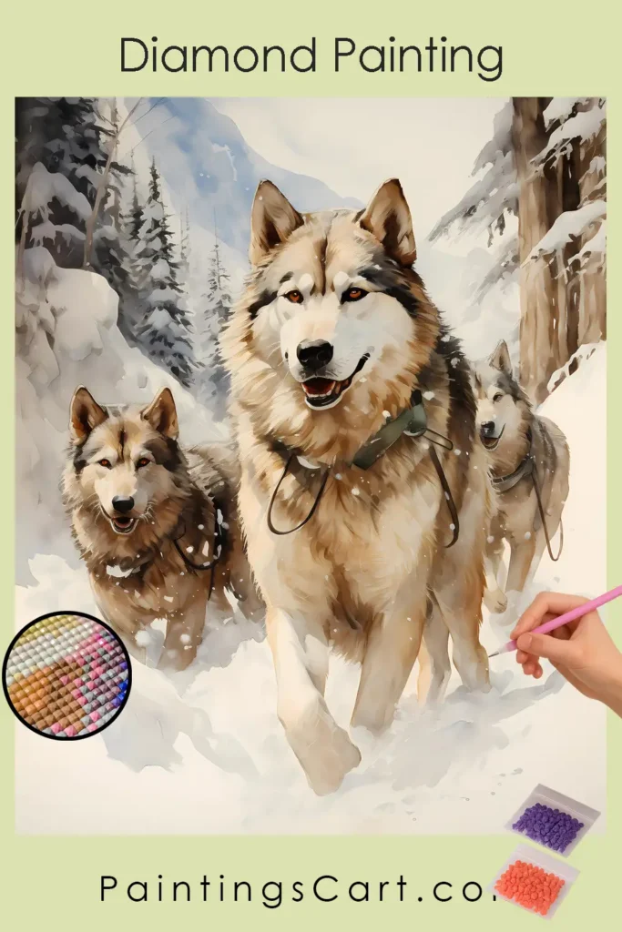 Wolves in Snow 1 Wolves Running in Snow