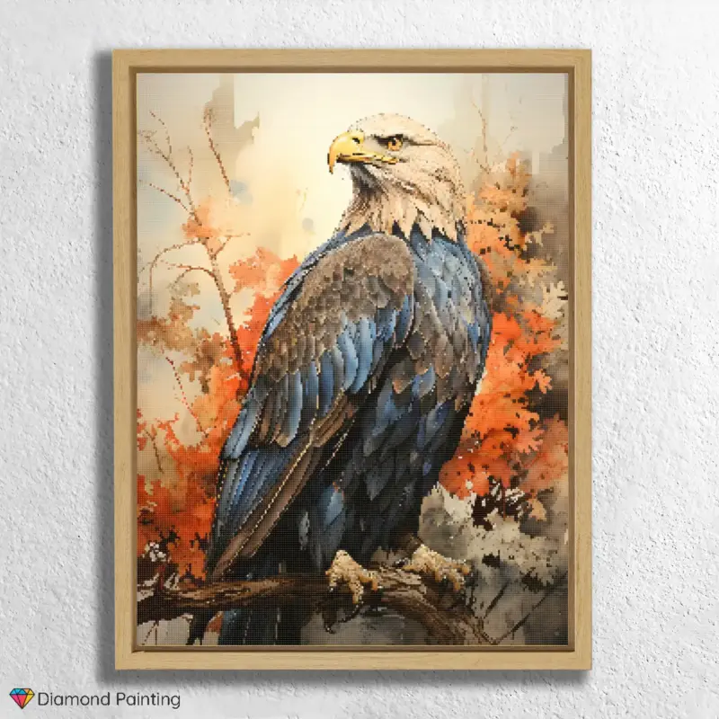 Eagle sitting on a branch