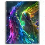 Angle with Colorful Wings