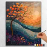 Abstract Tree and Sun