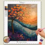 Abstract Mountains and Trees