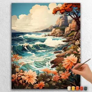 Australian Beach and Flowers