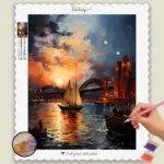 Australia_21167_base-diamond-painting-paintingscart Sunset in Australian Sea