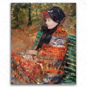 Autumn, portrait of Lydia Cassatt (1880) by Mary Cassatt