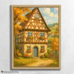 Autumn_Village_with_Half-Timbered_House