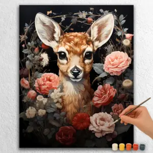Deer in Flowers