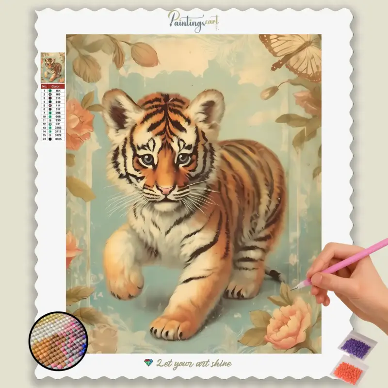 Baby Animals 4238 base diamond painting paintingscart DIY paintings - Paint by numbers - Diamond Painting