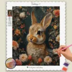 Baby_Animals_Easter_33274_base-diamond-painting-paintingscart Cute Bunny and Flowers
