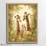 Giraffe Couple and Baby