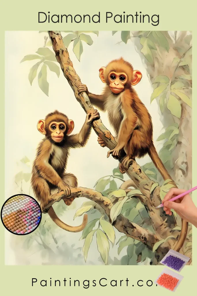 Baby Monkeys on Branch