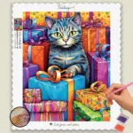 Colorful Cat Birthday
