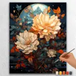 Boho-Christmas-6485 Boho Flowers and Moon