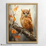 Burnt_Orange_69534_float-diamond-painting-paintingscart Owl on a Branch