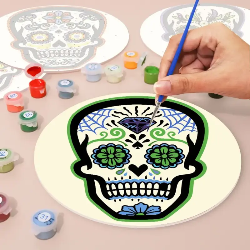 The Skull Placemats - Paint by Numbers