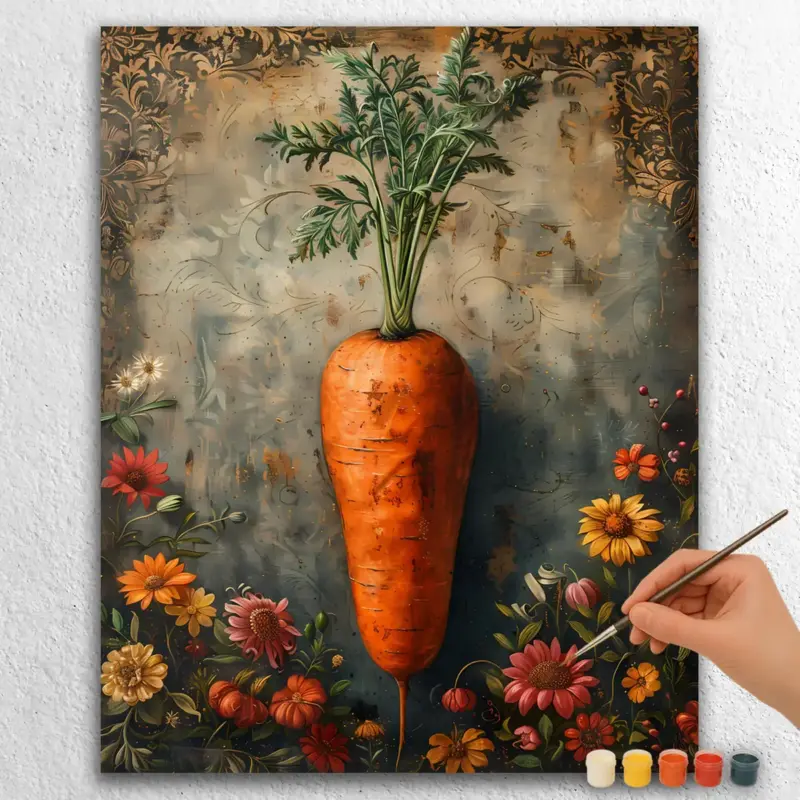 Carrot-48636 Carrot and Flowers